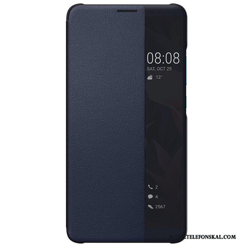 Huawei Mate 10 Fodral Läderfodral Rosa Skal Telefon Clamshell Skydd