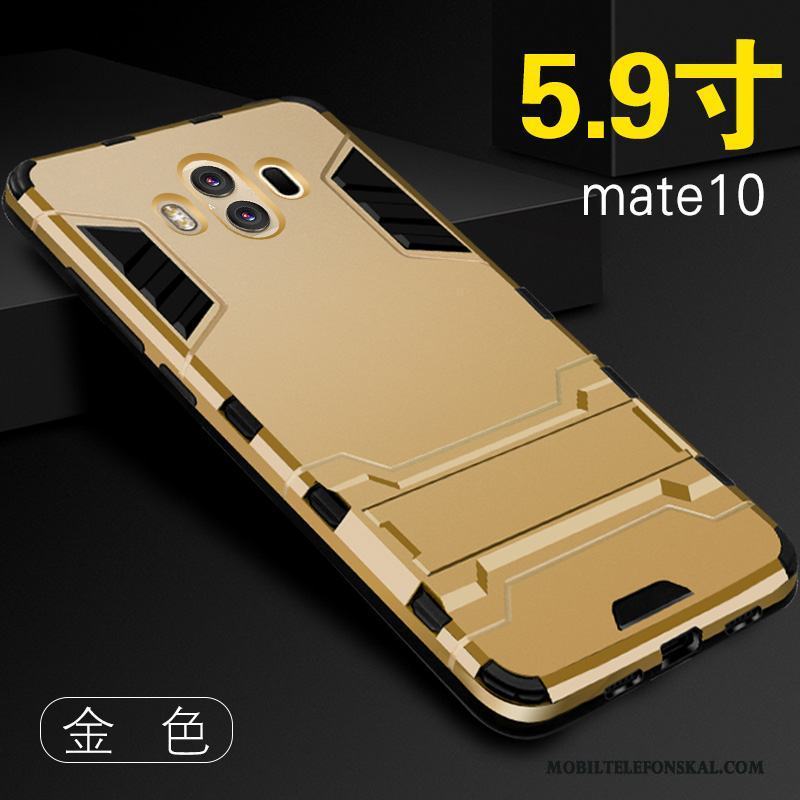 Huawei Mate 10 Fodral Nubuck Fallskydd Blå Skal Telefon All Inclusive Silikon