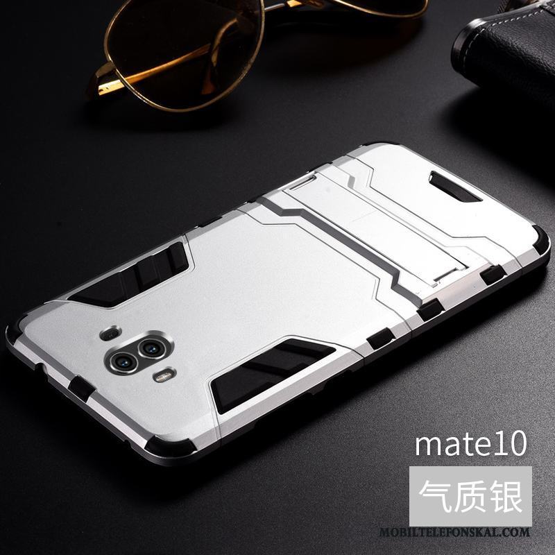 Huawei Mate 10 Grön Silikon Fallskydd Trend Metall Fodral Skal Telefon