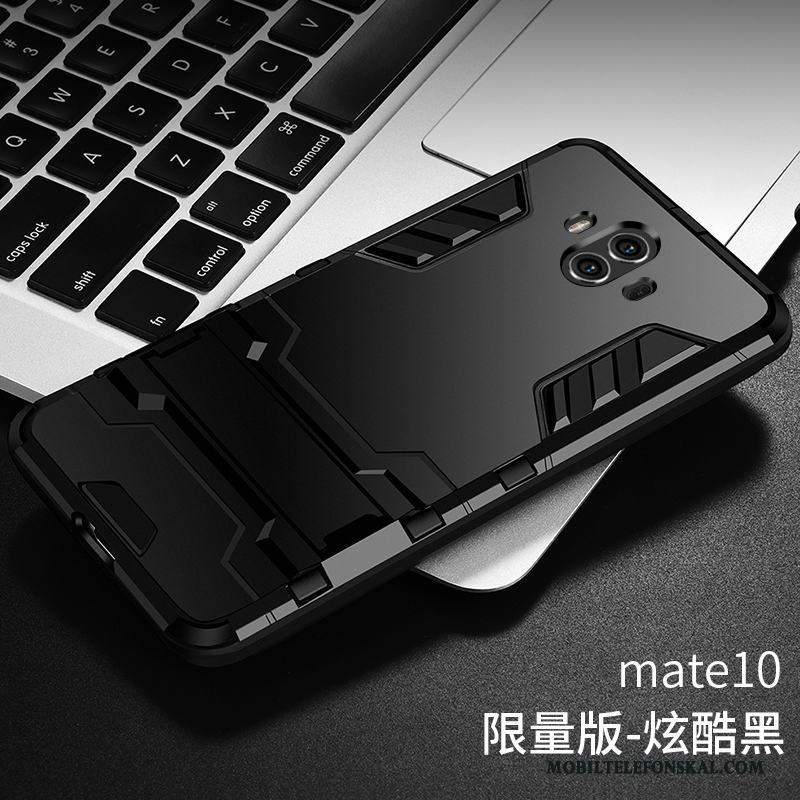 Huawei Mate 10 Grön Silikon Fallskydd Trend Metall Fodral Skal Telefon