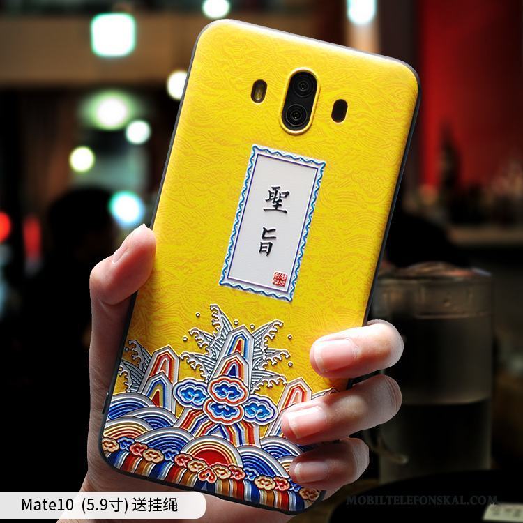 Huawei Mate 10 Kreativa Mjuk Skal Telefon Rosa Silikon Trend Par