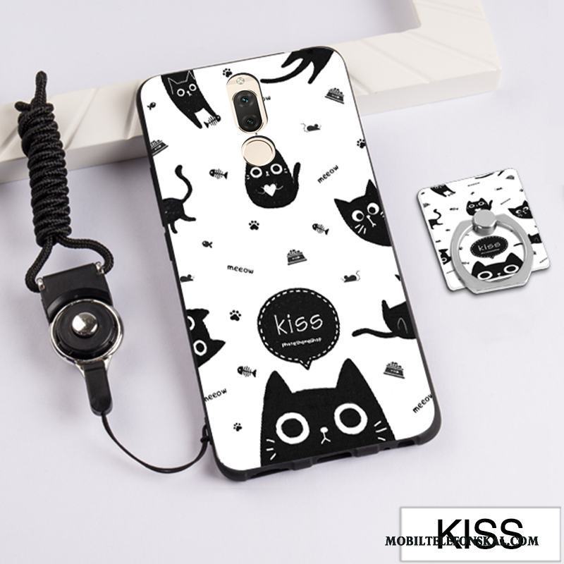 Huawei Mate 10 Lite Fallskydd Rosa Skal Telefon Silikon Bra Nubuck Mjuk