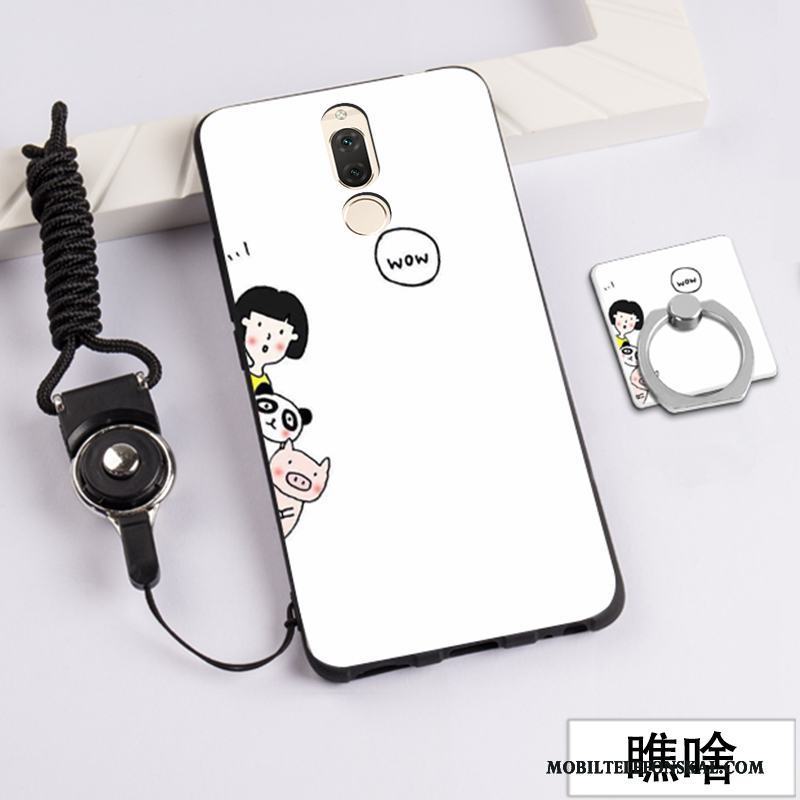 Huawei Mate 10 Lite Fallskydd Rosa Skal Telefon Silikon Bra Nubuck Mjuk