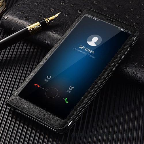 Huawei Mate 10 Lite Fodral Clamshell Fallskydd Rosa Skal Telefon Läderfodral