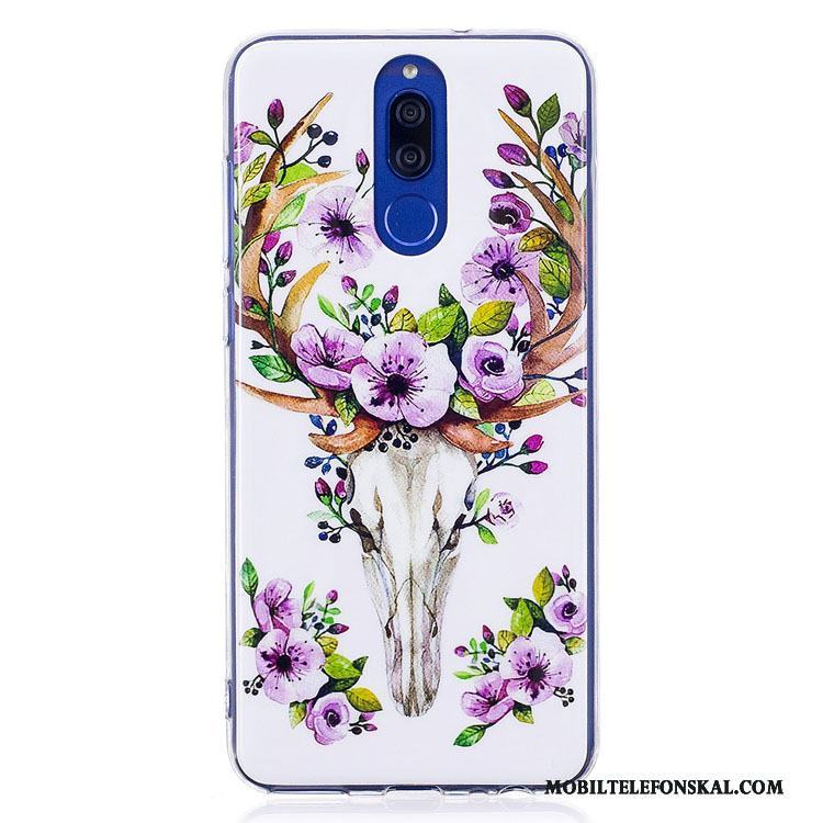 Huawei Mate 10 Lite Fodral Rosa Tecknat Mobil Telefon Skal Telefon Silikon Lysande