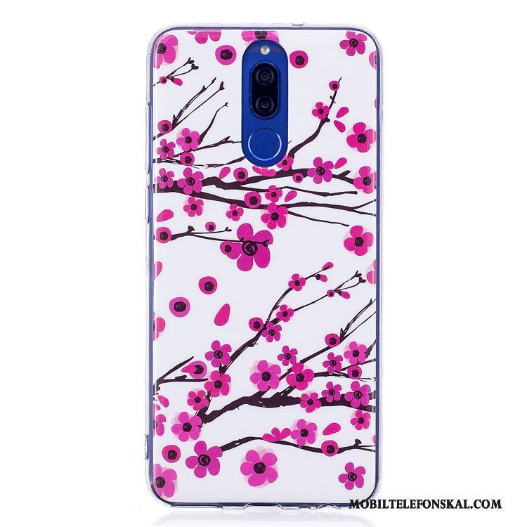 Huawei Mate 10 Lite Fodral Rosa Tecknat Mobil Telefon Skal Telefon Silikon Lysande
