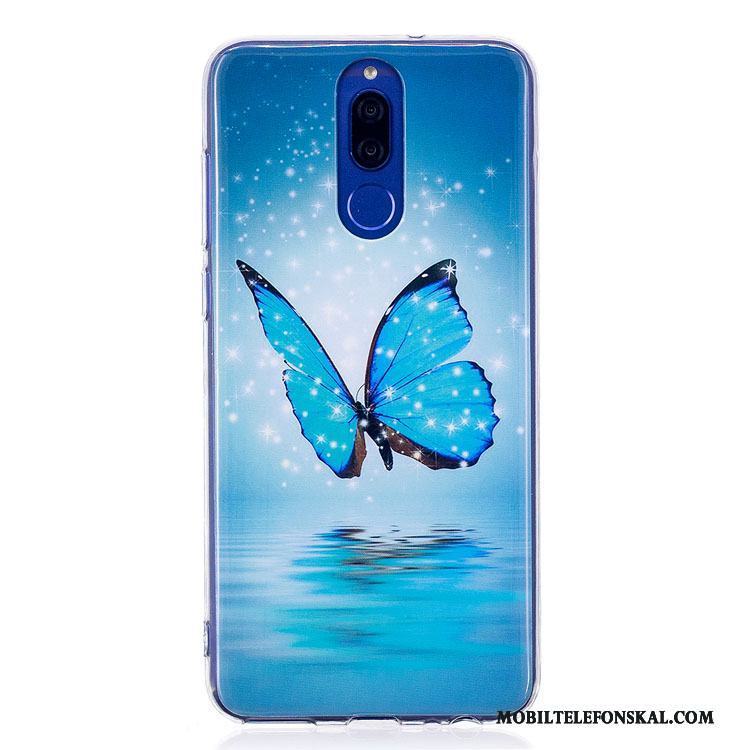 Huawei Mate 10 Lite Fodral Rosa Tecknat Mobil Telefon Skal Telefon Silikon Lysande