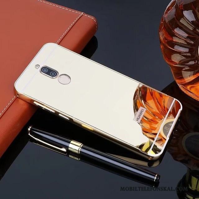 Huawei Mate 10 Lite Metall Skal Telefon Silver Skydd Frame Spegel Bakre Omslag