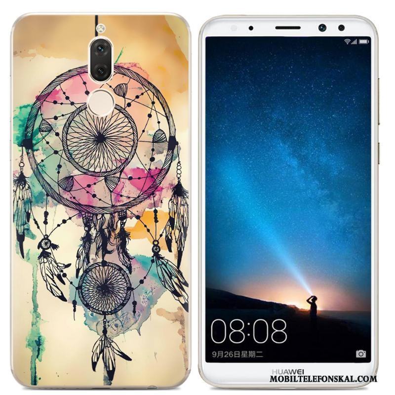 Huawei Mate 10 Lite Skal Telefon Silikon Transparent Gul Trend Mjuk Skydd