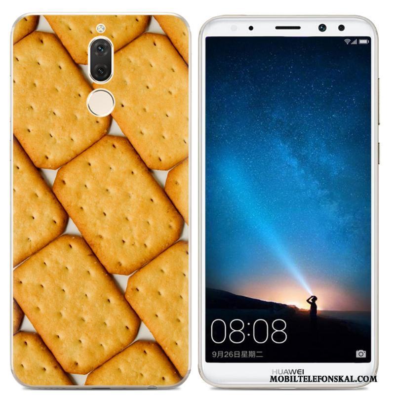 Huawei Mate 10 Lite Skal Telefon Silikon Transparent Gul Trend Mjuk Skydd