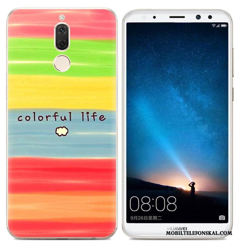 Huawei Mate 10 Lite Skal Telefon Silikon Transparent Gul Trend Mjuk Skydd