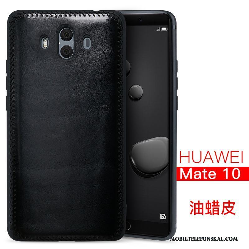 Huawei Mate 10 Läderfodral All Inclusive Skal Telefon Fallskydd Svart Kvalitet Mobil Telefon