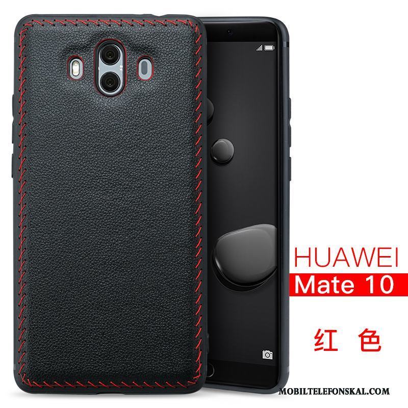 Huawei Mate 10 Läderfodral All Inclusive Skal Telefon Fallskydd Svart Kvalitet Mobil Telefon