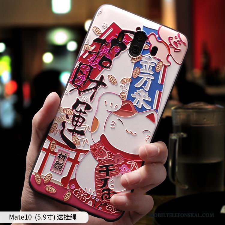 Huawei Mate 10 Mjuk Skal Telefon Kreativa Personlighet Färg Silikon Fallskydd