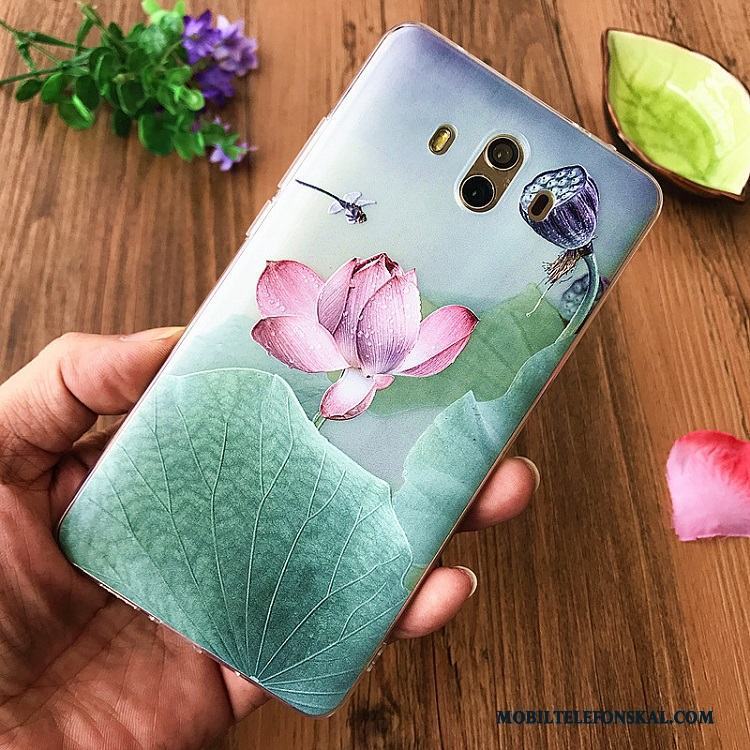 Huawei Mate 10 Mobil Telefon Gul Kreativa Fodral Mjuk Skal Telefon All Inclusive