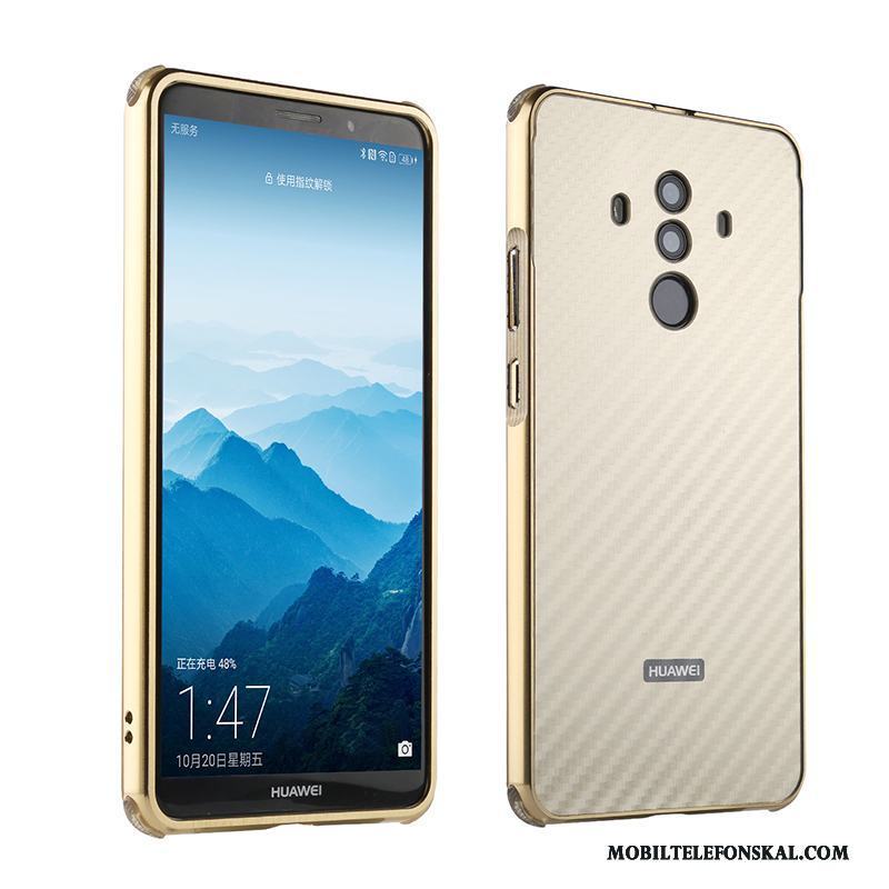 Huawei Mate 10 Pro Bakre Omslag Frame Kreativa Metall Grön Skydd Skal Telefon