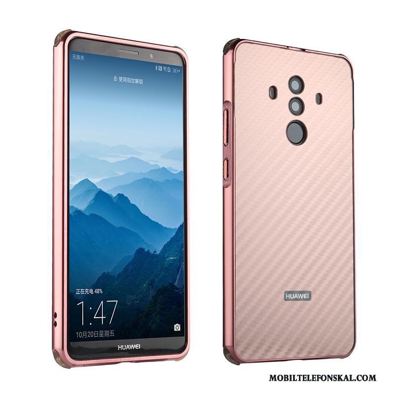 Huawei Mate 10 Pro Bakre Omslag Frame Kreativa Metall Grön Skydd Skal Telefon