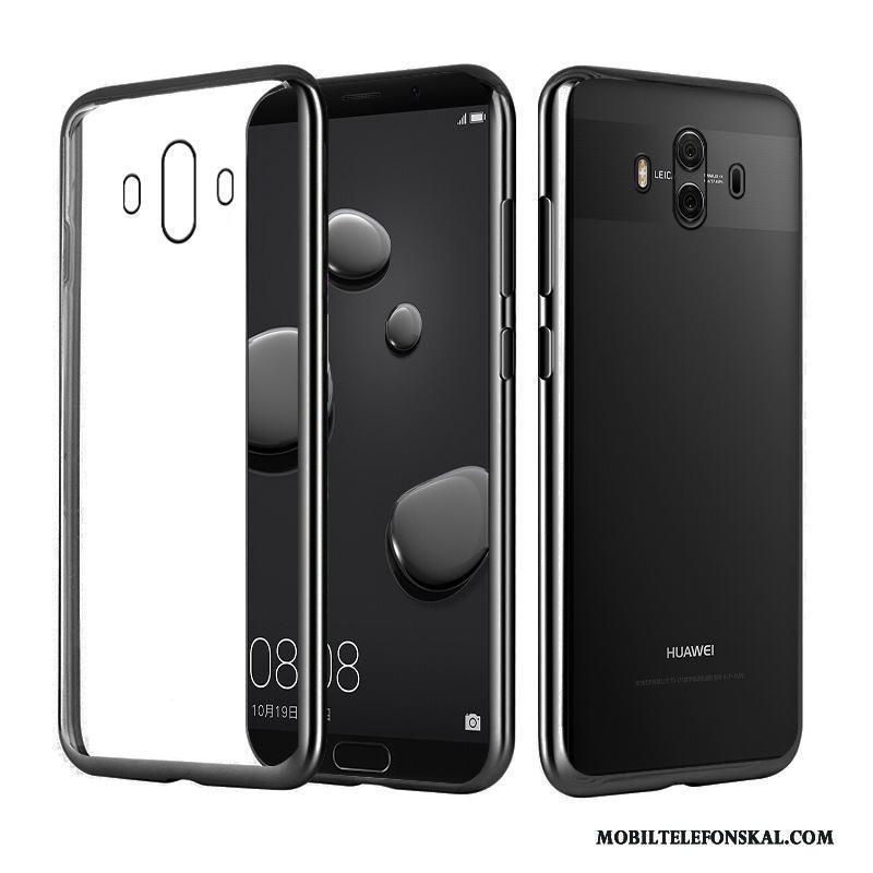 Huawei Mate 10 Pro Elegant Lyxiga Guld Skal Telefon Silikon Transparent Plating