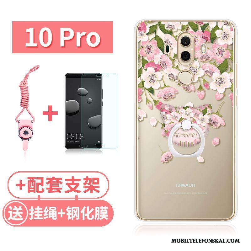 Huawei Mate 10 Pro Fallskydd Silikon Kanin Fodral All Inclusive Skal Transparent
