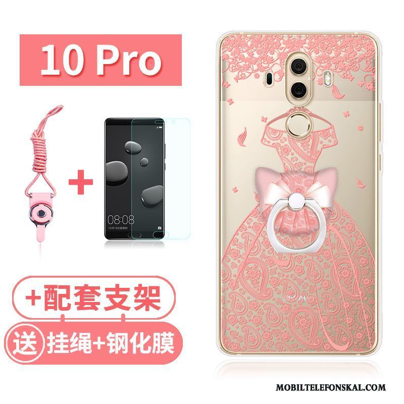 Huawei Mate 10 Pro Fallskydd Silikon Kanin Fodral All Inclusive Skal Transparent