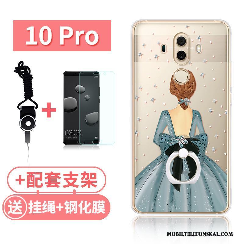 Huawei Mate 10 Pro Fallskydd Silikon Kanin Fodral All Inclusive Skal Transparent