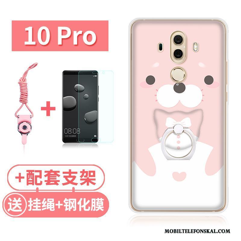 Huawei Mate 10 Pro Fallskydd Silikon Kanin Fodral All Inclusive Skal Transparent