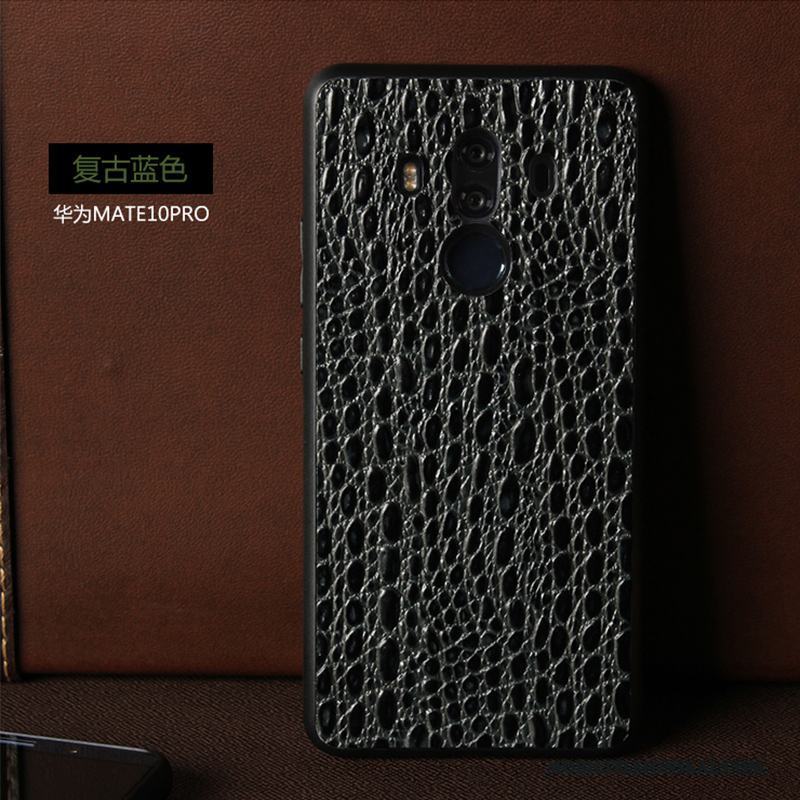 Huawei Mate 10 Pro Fodral Mobil Telefon Skal Telefon Skydd All Inclusive Äkta Läder Fallskydd