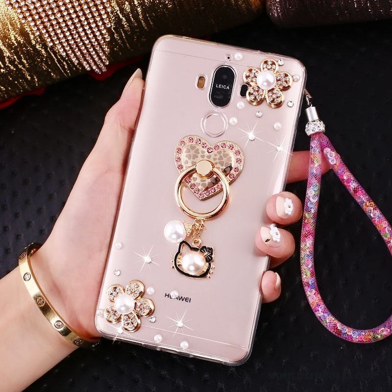 Huawei Mate 10 Pro Fodral Strass Skal Telefon Vacker Hänge Ring Transparent