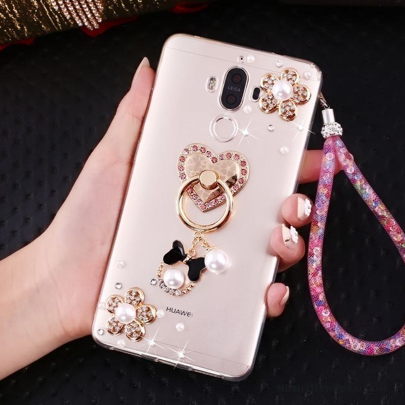 Huawei Mate 10 Pro Fodral Strass Skal Telefon Vacker Hänge Ring Transparent