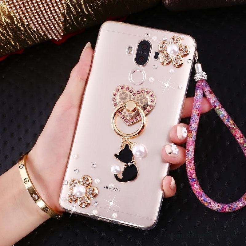 Huawei Mate 10 Pro Fodral Strass Skal Telefon Vacker Hänge Ring Transparent