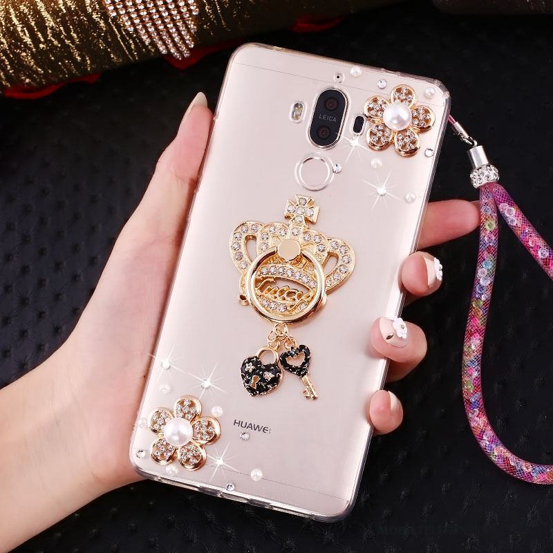 Huawei Mate 10 Pro Fodral Strass Skal Telefon Vacker Hänge Ring Transparent