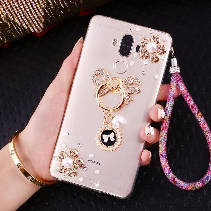 Huawei Mate 10 Pro Fodral Strass Skal Telefon Vacker Hänge Ring Transparent