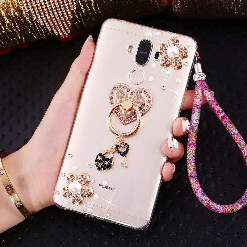 Huawei Mate 10 Pro Fodral Strass Skal Telefon Vacker Hänge Ring Transparent