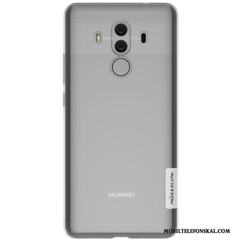 Huawei Mate 10 Pro Guld Transparent Silikonskal Hemming Skal Telefon