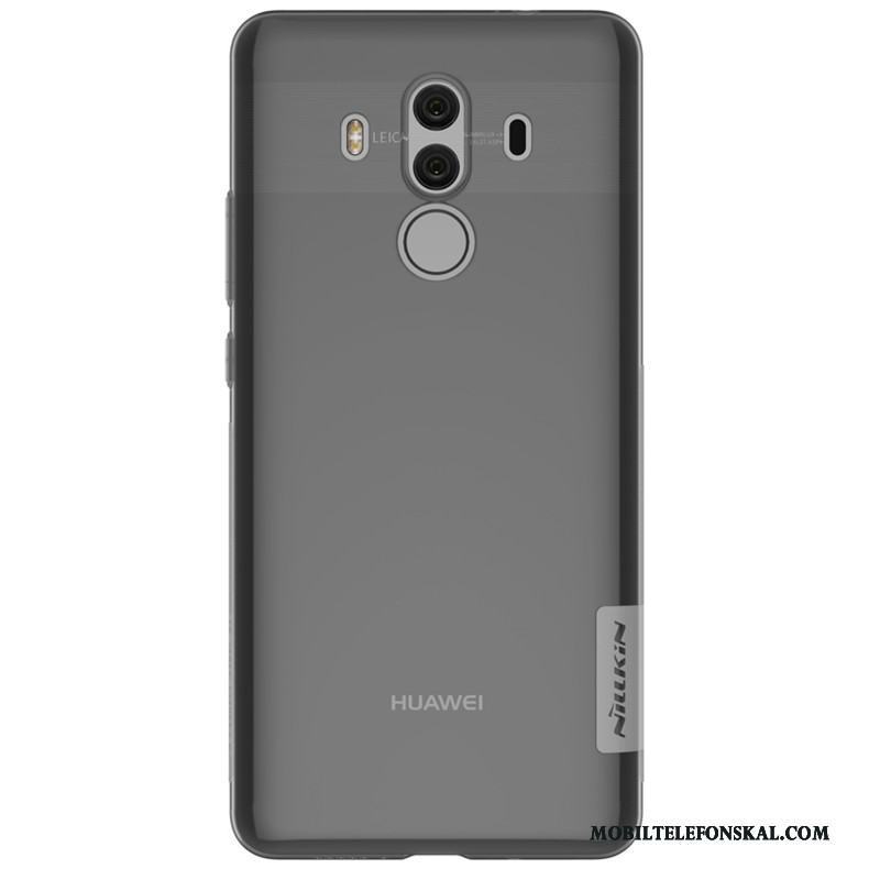 Huawei Mate 10 Pro Guld Transparent Silikonskal Hemming Skal Telefon