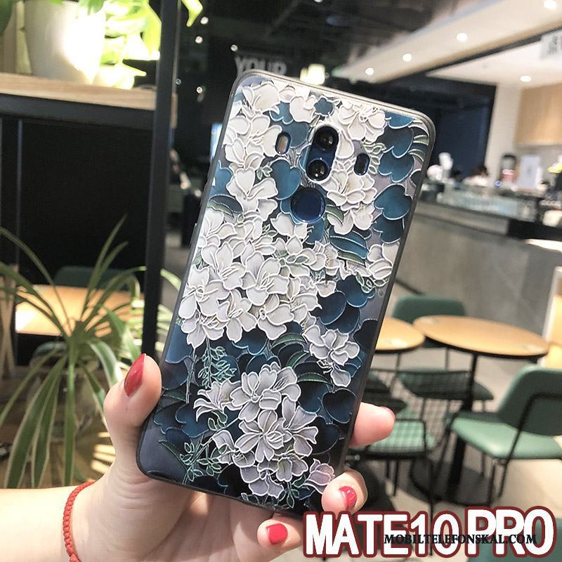 Huawei Mate 10 Pro Hemming Skydd Skal Hängsmycken Telefon Fodral Gul