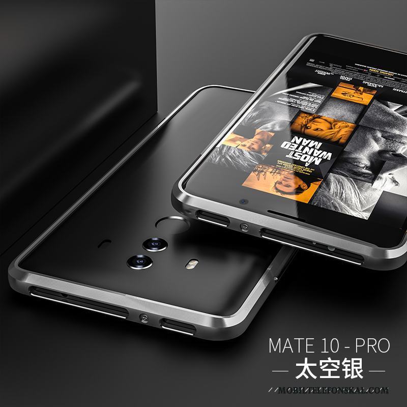 Huawei Mate 10 Pro Kreativa Metall Frame Trend Varumärke Skal Telefon Röd Fallskydd