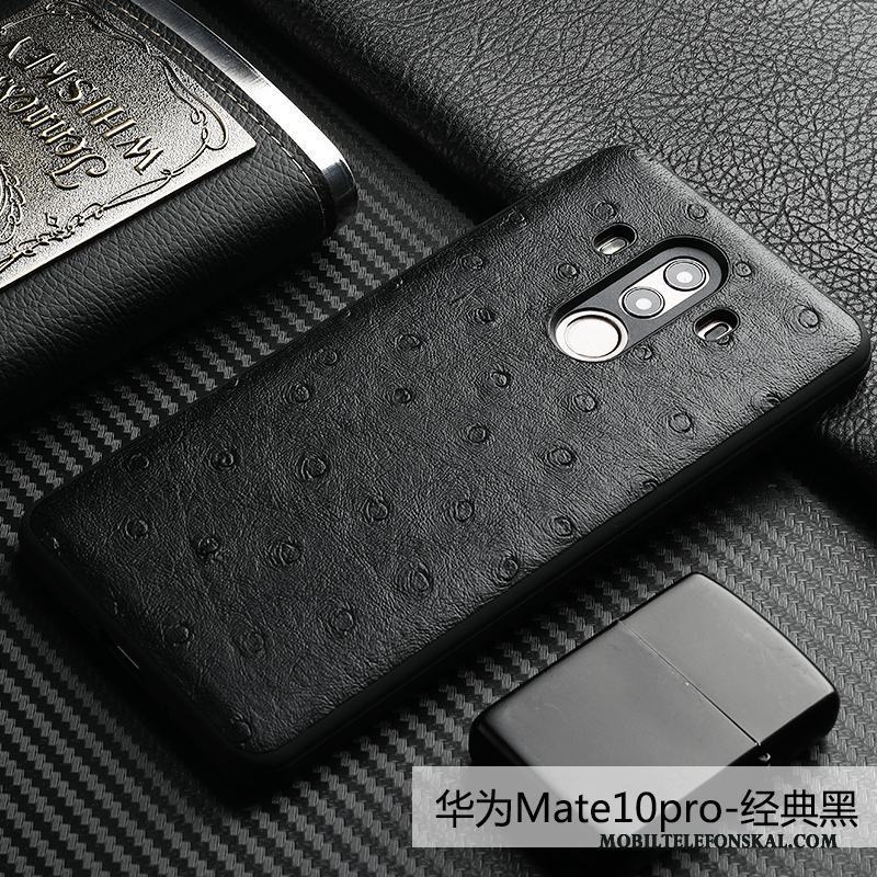 Huawei Mate 10 Pro Läder Läderfodral Fallskydd Business Kvalitet Mobil Telefon Skal Telefon