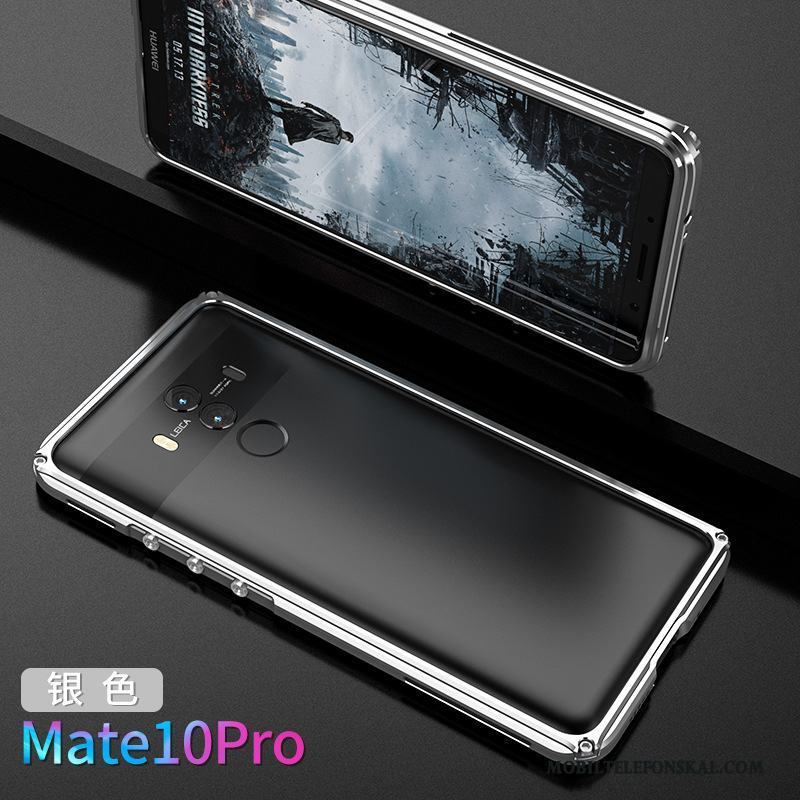 Huawei Mate 10 Pro Metall Frame Fodral Kreativa Skal Telefon Personlighet Silver