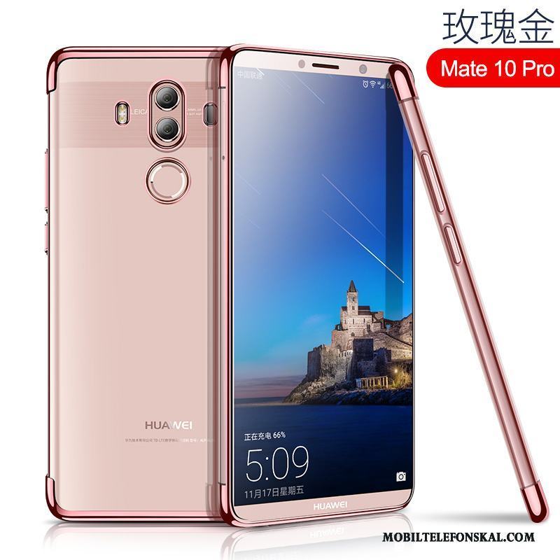Huawei Mate 10 Pro Skal Telefon Fallskydd Röd All Inclusive Slim Transparent Mjuk