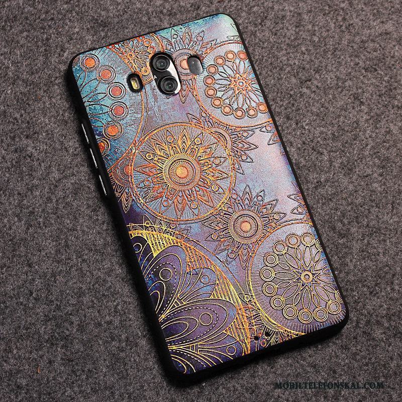 Huawei Mate 10 Skal Nubuck Skydd Gul Lättnad Fallskydd Silikon Fodral