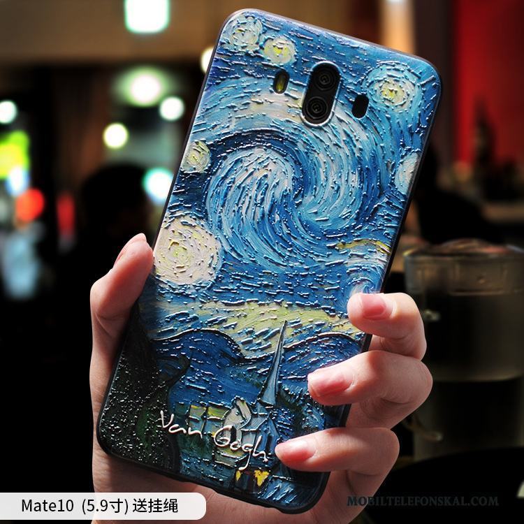 Huawei Mate 10 Skal Personlighet Fallskydd Grön Fodral Kreativa Trend Mjuk