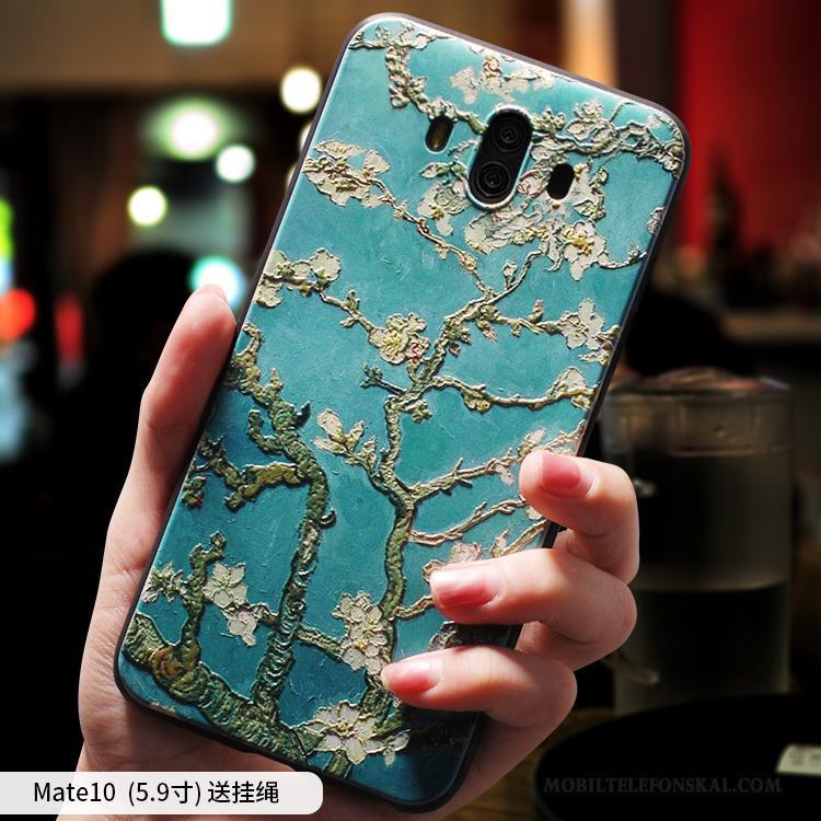 Huawei Mate 10 Skal Personlighet Fallskydd Grön Fodral Kreativa Trend Mjuk