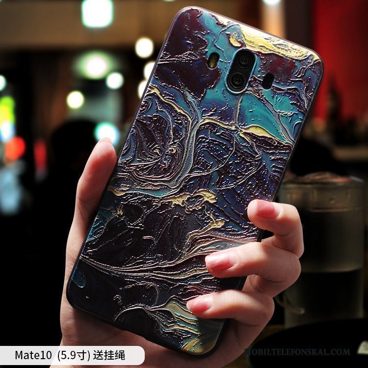 Huawei Mate 10 Skal Personlighet Fallskydd Grön Fodral Kreativa Trend Mjuk