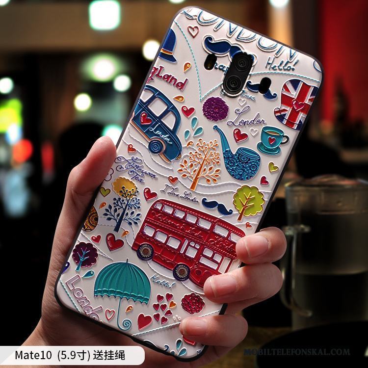 Huawei Mate 10 Skal Telefon Kreativa Silikon Personlighet Mjuk Färg Fallskydd