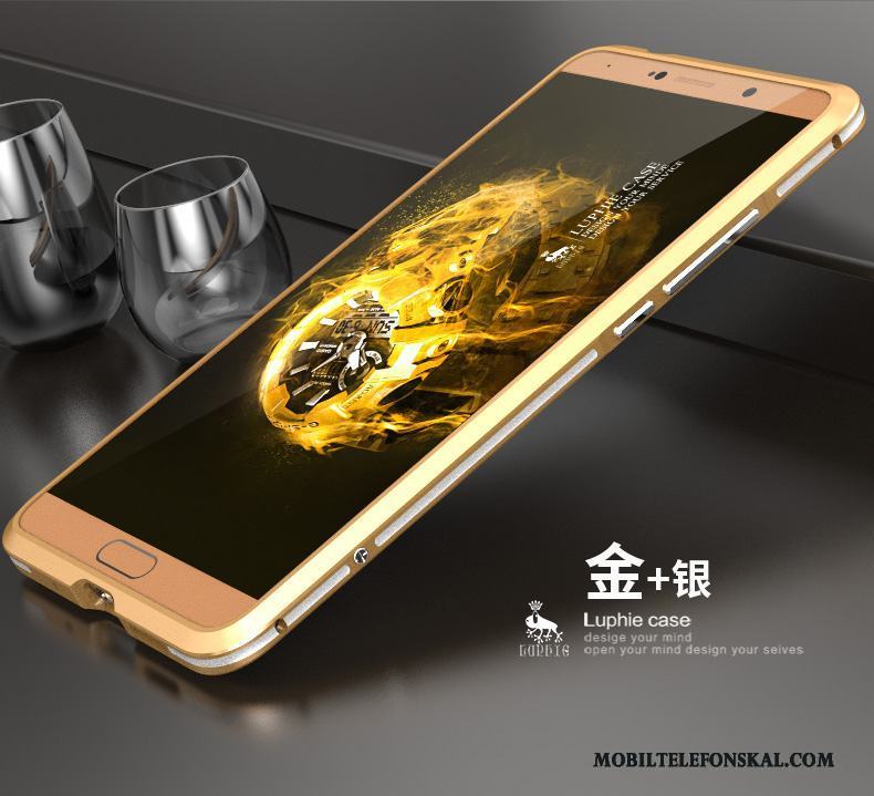 Huawei Mate 10 Skal Telefon Slim Metall Guld Frame Skydd