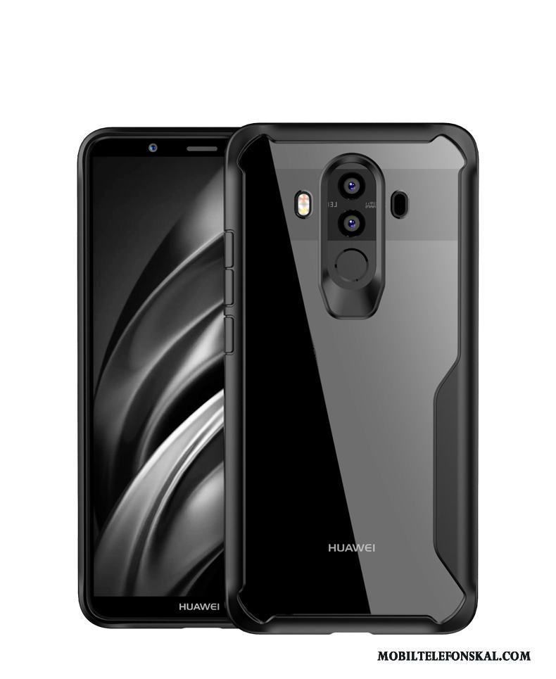 Huawei Mate 10 Skydd Grå Fallskydd Transparent Skal Telefon Silikon Fodral