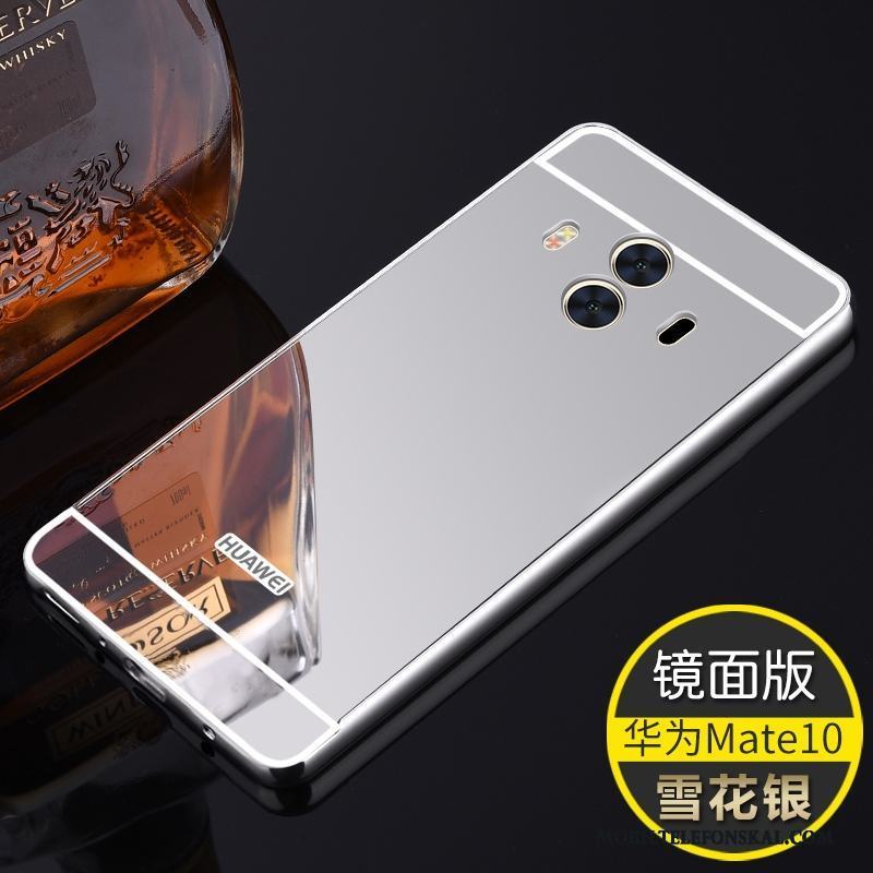 Huawei Mate 10 Skydd Silver Trend Fodral Skal Telefon Metall Frame