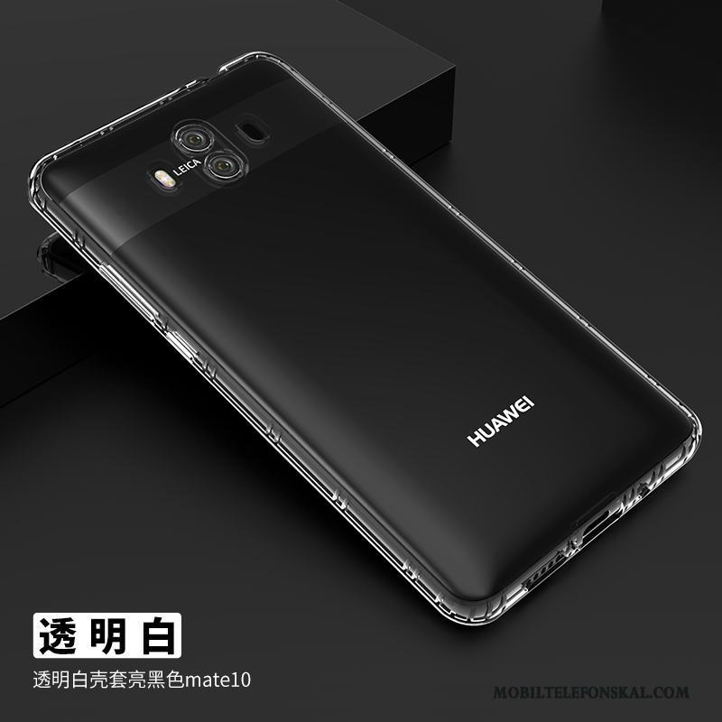 Huawei Mate 10 Transparent Skal Telefon Grå All Inclusive Mjuk Silikon Fallskydd