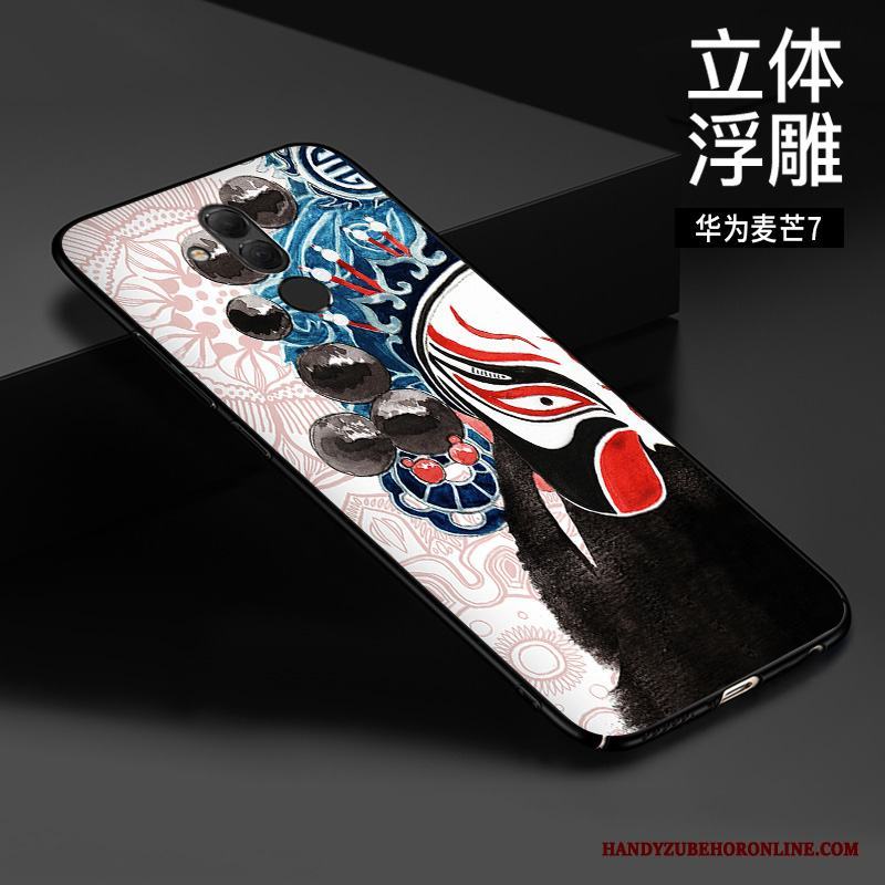 Huawei Mate 20 Lite Kinesisk Stil Anpassa Skal Telefon Skydd Lättnad Rosa Tredimensionell